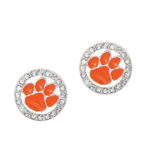 Clemson Tigers Women's Eugenia Stud Earrings, NCAA